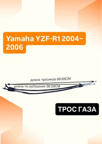 Трос газа для Yamaha YZF-R1 2004–2006