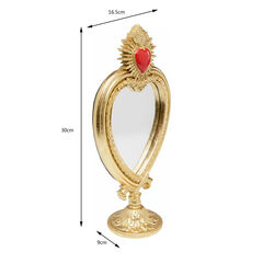 Зеркало настольное Flaming Heart 31cm