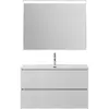 BelBagno UNO-1200-2C-SO-BO База под раковину подвесная с фрезерованными ручками по всей длине фасада с двумя выкатн. ящ., Bianco Opaco, 1200x455x608