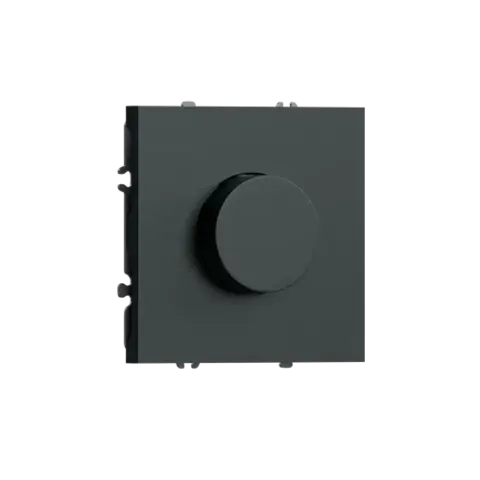 Светорегулятор Triac поворотный, LED, 200 Вт, черный графит DONEL S08