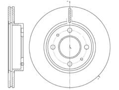 Диск тормозной вентилируемый G-brake  GR-02066