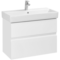 Roca Oleta A857640501 Модуль для раковины 800 мм, 760х374х548 мм, с 2 ящиками, белый матовы фото