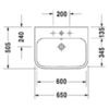 Duravit Happy D.2 2318650000 Раковина мебельная