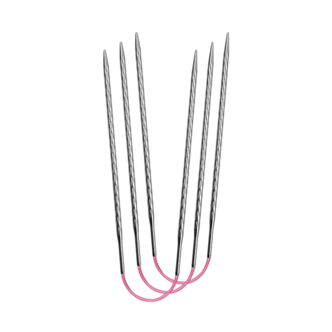 Спицы чулочные гибкие, супергладкие, addiCraSyTrio Unicorn Lace Long №3, 30 см