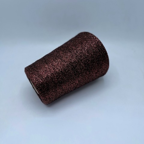 Torcitura di domaso (пр.Италия),art.Toreador, 8000 м / 100 гр. 66% Вискоза 34% Полиэстер( люрекс ), цвет-Черно-медный, арт.25585