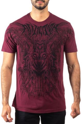 Affliction | Футболка мужская PRIMAL INSTINCT A25040 перед на модели