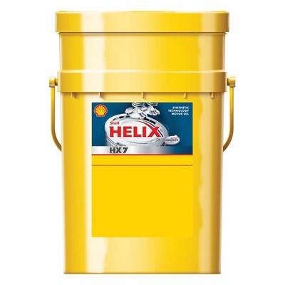 Моторное масло Shell Helix HX7 10W40 полусинтетическое, 20л