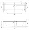 Cezares PLANE MINI-160-70-42-W37 Акриловая ванна 160x70, цвет: белый