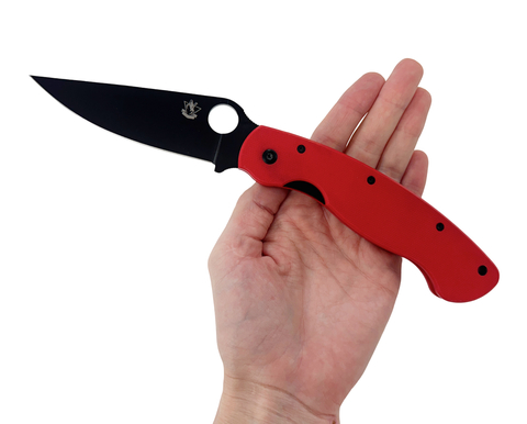Нож складной Боец 4, D2 black, G10, красный, S-4