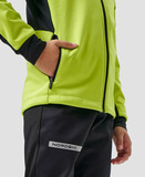 Детский утеплённый лыжный разминочный костюм Nordski Jr. Core Lime/Black