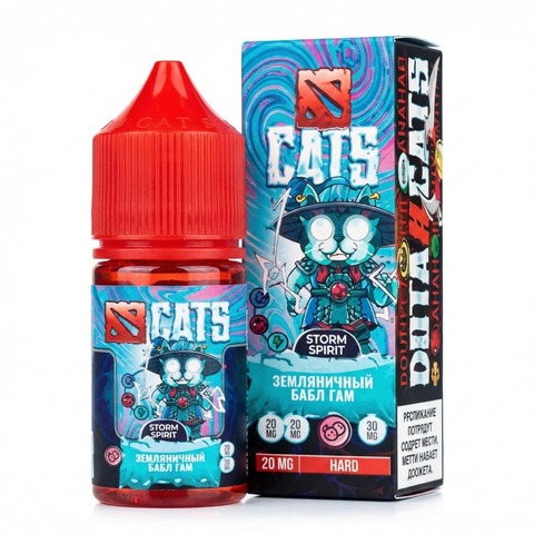 Жидкость DOTA CATS Salt 2% STRONG 30 ml - Земляничный Бабл Гам