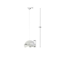 Светильник подвесной KARE x Karim Rashid Cloud Beam Silver 45 см