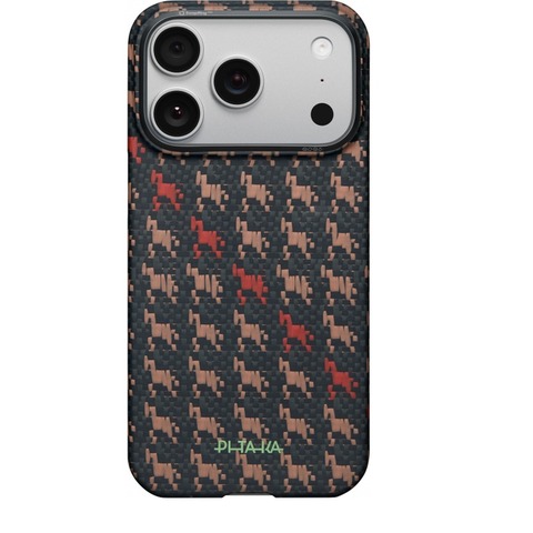 Чехол Pitaka Edge Case для iPhone 17 Pro, Чёрно-коричневый | Ebon Kylin