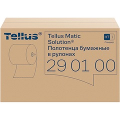 Полотенца бумажные рулонные Tellus H1 1-слойные белые 6 рулонов по 280 метров (290100)
