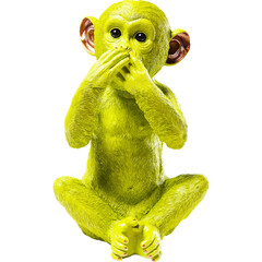 Копилка Monkey Iwazaru «Обезьяна Ивадзару — не говори», Лаймовый