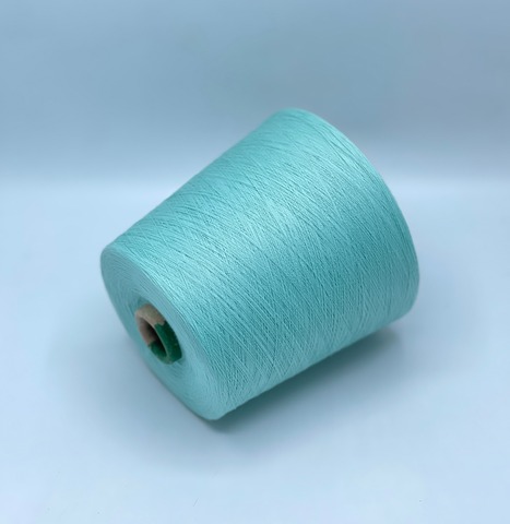 Бобинная пряжа,Cotton combed, 2540м. 100%Хлопок, Мятный(772), 39230