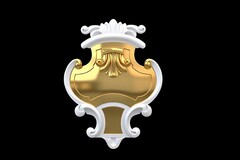 Силиконовый молд № 518 Картуш