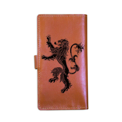 Клатч на кнопке большой "House Lannister" , рыжий