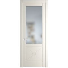 Межкомнатная дверь эмаль Profil Doors 1.2.2PM перламутр белый остеклённая