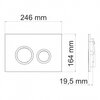 WasserKRAFT PB01 Кнопка смыва, цвет: чёрный