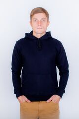 Толстовка Кенгуру с капюшоном, цвет черный 320 г/м2