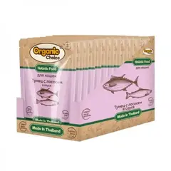 Organic Choice Grain Free пауч для кошек тунец с лососем в соусе 70 гр