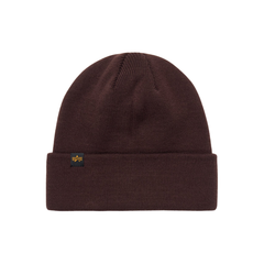Шапка Alpha Industries Essential Short Cuff Beanie Cocoa (Коричневая)
