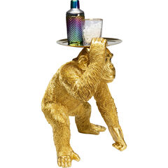 Фигура декоративная Butler Playing Chimp «Шимпанзе-музыкант дворецкий» 52 см, Золотой