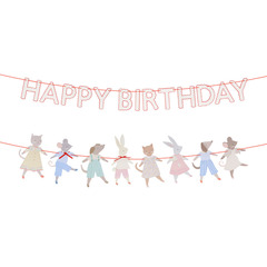 Гирлянда "С Днем Рождения" [Happy Birthday] "Дружба" (1,8 м)