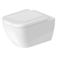 Duravit Happy D.2 22220900001 Унитаз подвесной безободковый 540х365 мм, с креплением, цвет белый с покрытием WonderGliss фото