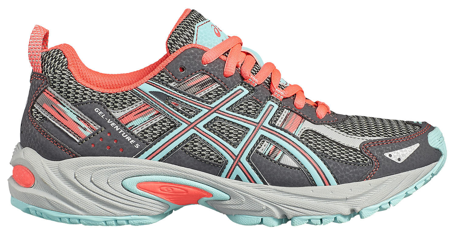Asics Gel Venture 5 Gs кроссовки для бега детские серые
