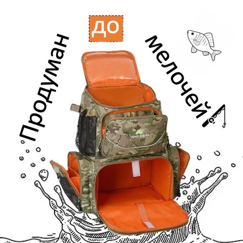 Картинка рюкзак рыболовный Nevo Rhino 9106-NW Khaki green - 5