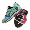 Mizuno Wave Rider 17 Кроссовки для бега женские Green/Blue/Pink - 2