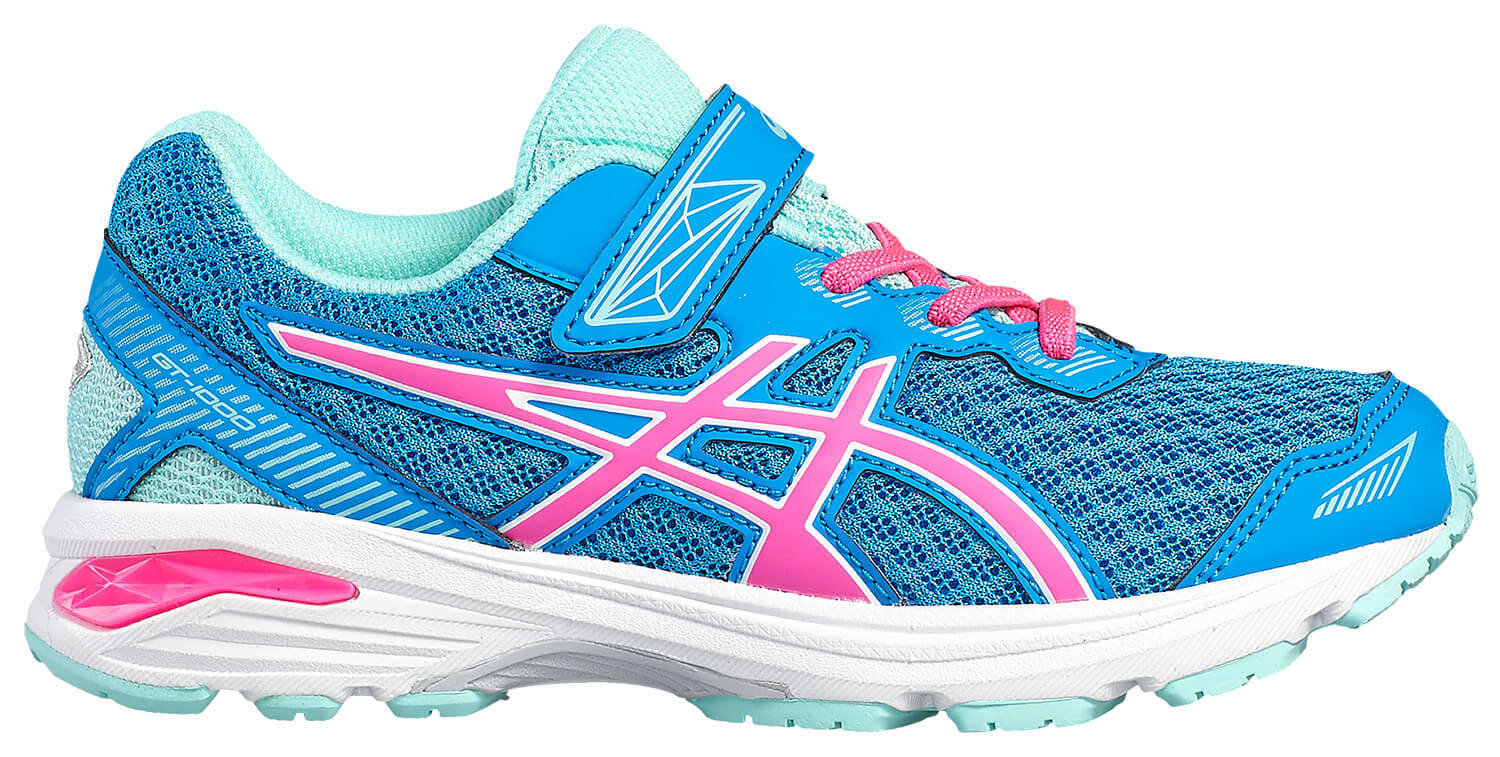 Asics Gt 1000 5 Ps беговые кроссовки для девочек голубые