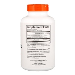 Doctor's Best, Сульфат глюкозамина Best, 750 мг, 180 капсул