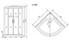 Timo Standart T-5509 Г/М Душевая кабина 90x90