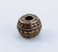 Бусина металлическая - рондель