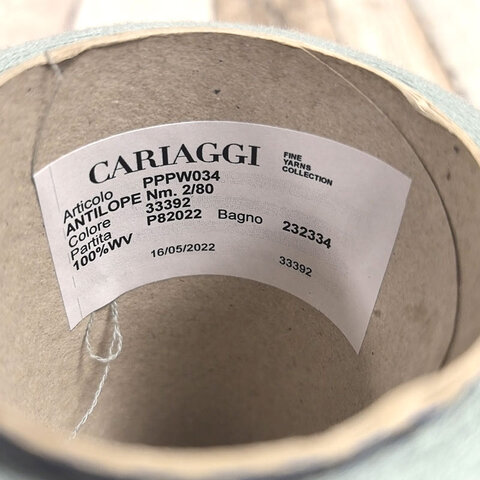 Меринос гребенной CARIAGGI ANTILOPE 2/80 серо-зеленый