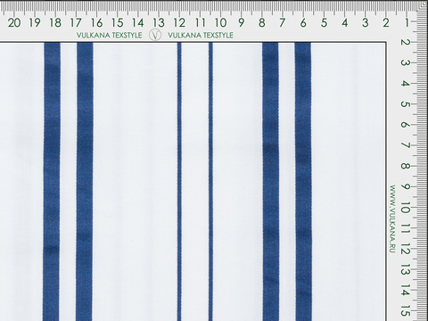 Ткань BUTTER STRIPE PRT-D27 C002(white-blue)