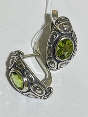 Палех (серьги из серебра)