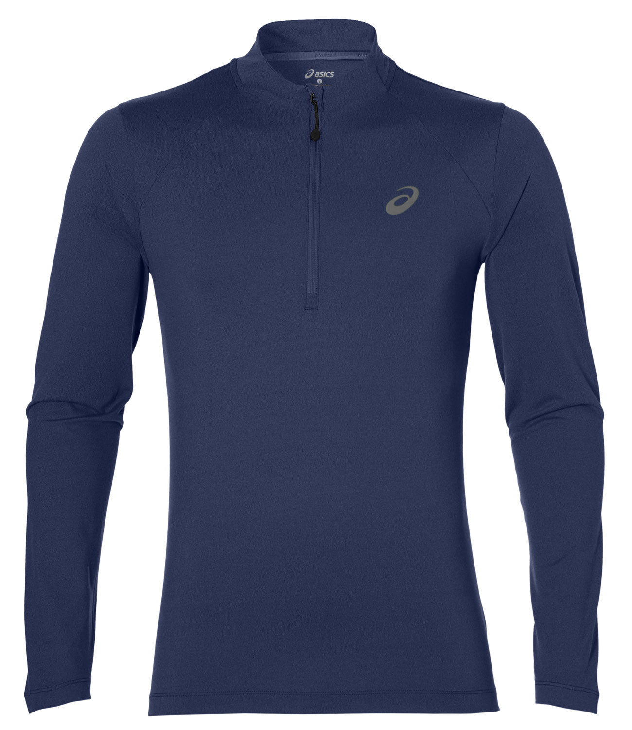 ASICS LS 1/2 ZIP JERSEY мужская рубашка для бега темно-синяя - 4