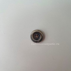 Пуговица Drops Urea burnt 18 мм арт 623