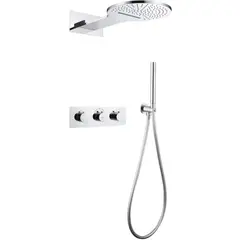 Abber Wasser Kreis AF8151 Душевая система скрытого монтажа без излива, термостат, цвет: серый фото