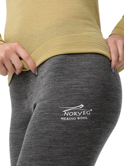Терморубашка Norveg Wool+Silk женская фисташковая - 5