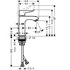 Hansgrohe Metris 31088000 Смеситель для раковины однорычажный с донным клапаном