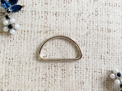 Полукольцо металлическое, ш. 3,2 см, h 2,5 мм, 3,44 гр, никель
