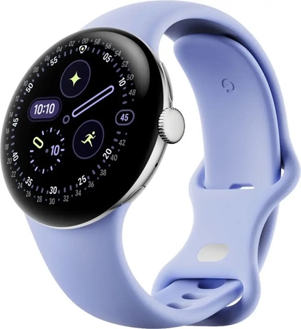 Умные часы Google Pixel Watch 4 41mm Wi-Fi (Polished Silver/Iris)