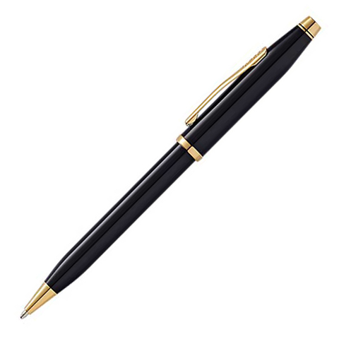 Ручка шариковая Cross Century II, Black lacquer (412WG-1)
