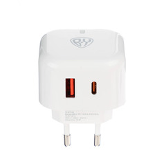 Сетевое зарядное устройство Corner USB-C/USB-A, 20Вт BY
