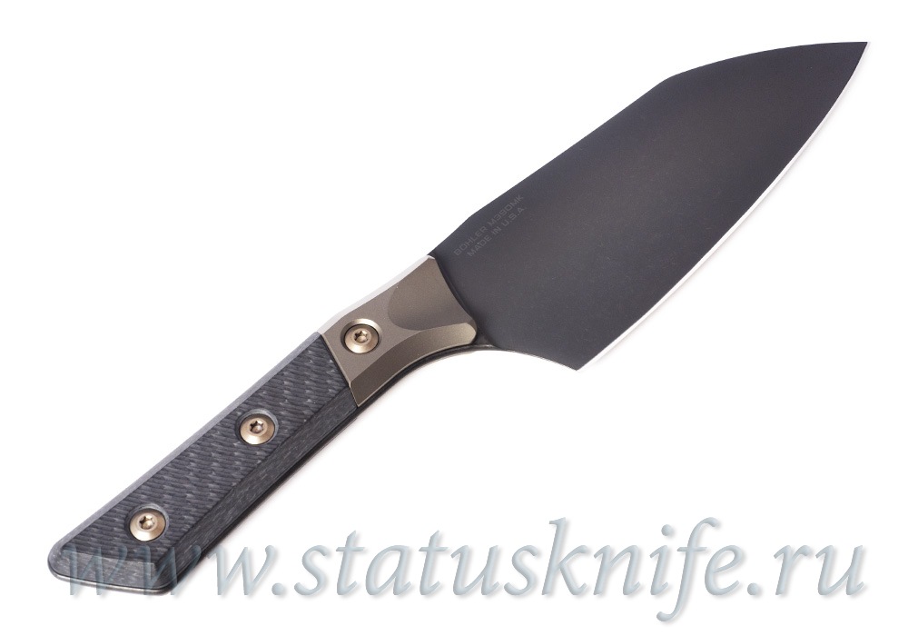 Нож Microtech Kitchen Santoku DLC Bolster Signature 3200B-1DLCCFS